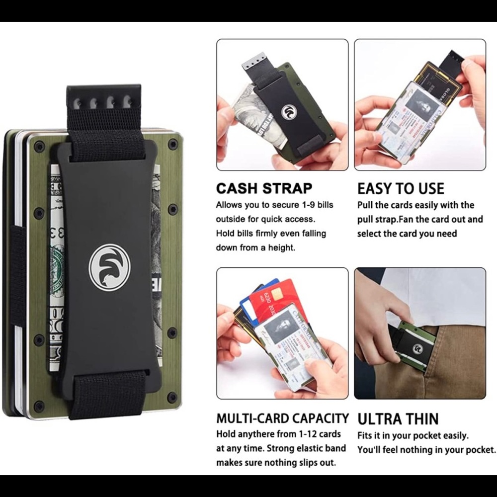 Brand New Multifunctional Lightweight Minimalist Wallet (with ID window)for Men - Picture 7 of 7